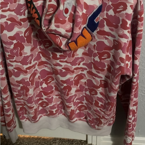 Pink 2016 bape hoodie